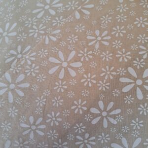 Lippahuivi Beige Valkokukkainen